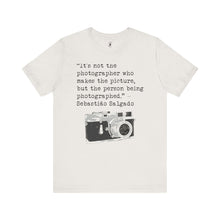 Load image into Gallery viewer, Sebastião Salgado Quote Short Sleeve Tee