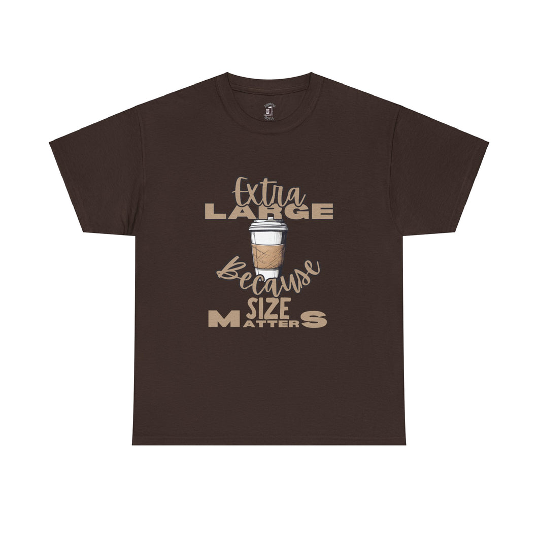 Extra Large Coffee -  Heavy Cotton Tee